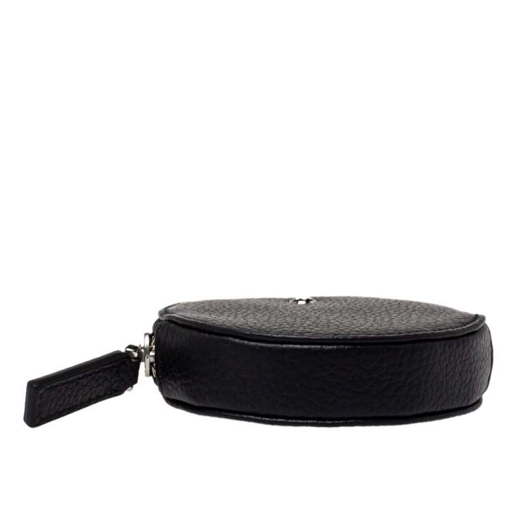 Pre Owned Montblanc Black Soft Grain Leather Phone Accessories Case