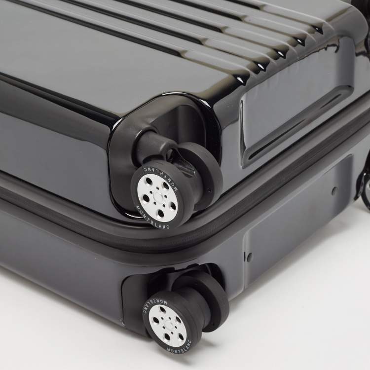 Pre Owned Montblanc Black #My4810 Light Cabin Compact Luggage 55 