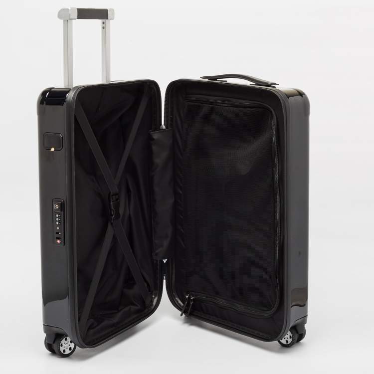 Pre Owned Montblanc Black #My4810 Light Cabin Compact Luggage 55 