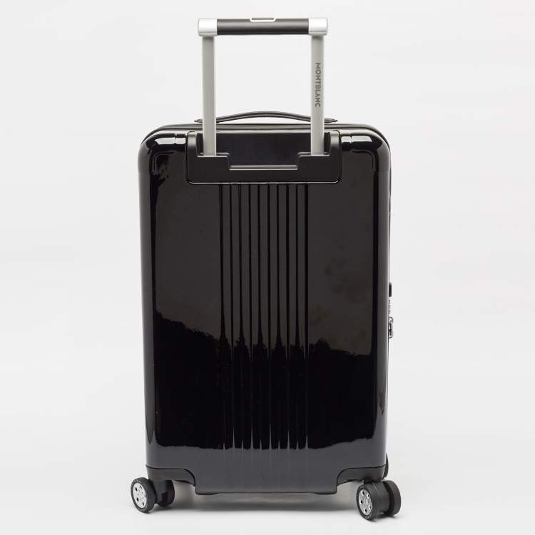 Pre Owned Montblanc Black #My4810 Light Cabin Compact Luggage 55 