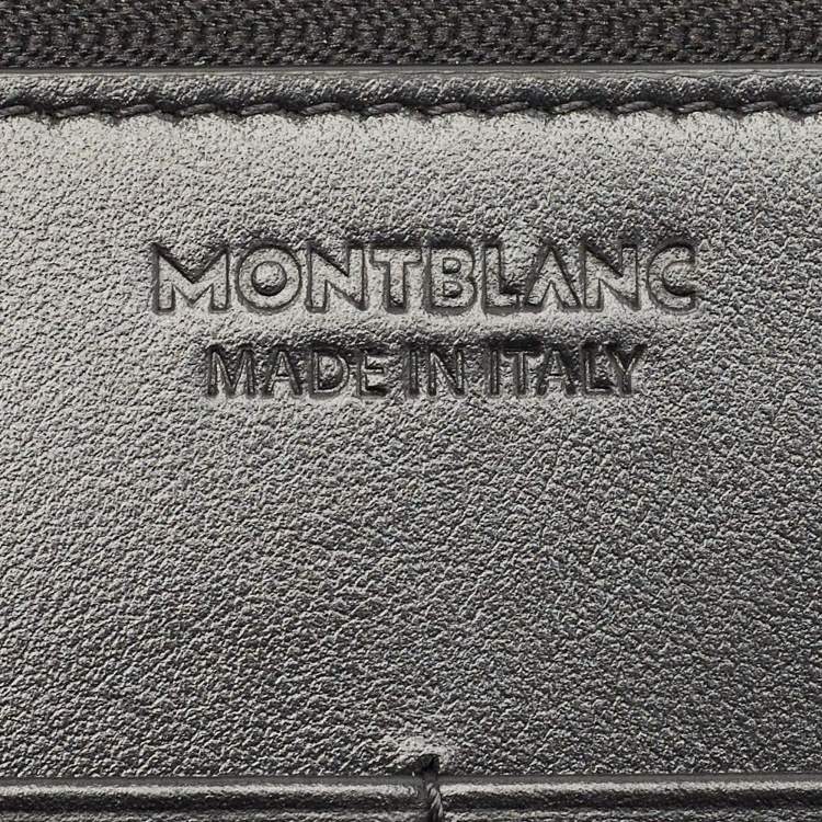 Pre Owned Montblanc Black Leather Meisterstuck Mini Pochette
