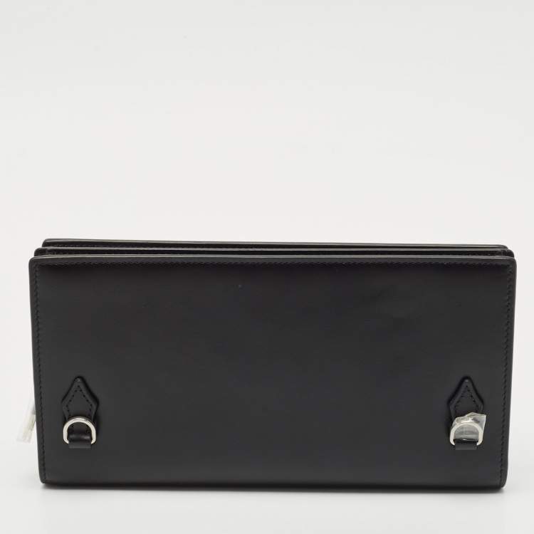 Pre Owned Montblanc Black Leather Meisterstuck Mini Pochette
