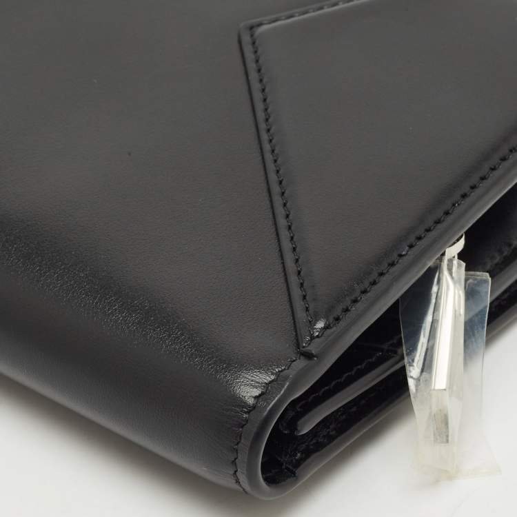 Pre Owned Montblanc Black Leather Meisterstuck Mini Pochette