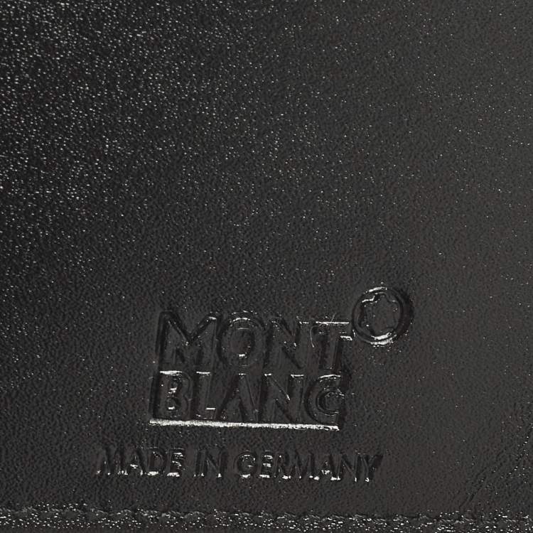 Pre Owned Montblanc Meisterstuck Black Leather Card Holder