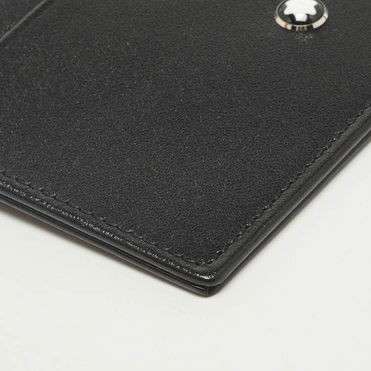 Pre Owned Montblanc Meisterstuck Black Leather Card Holder
