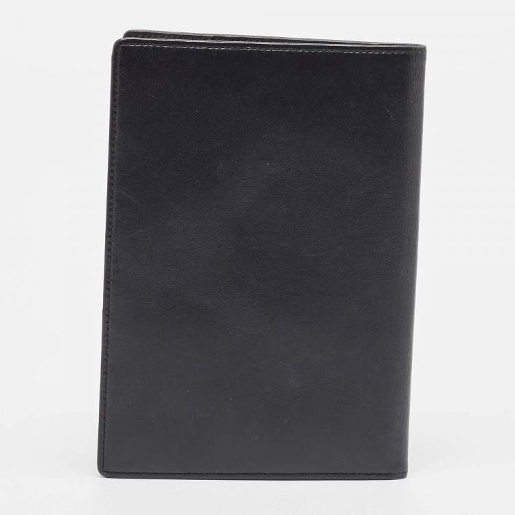 Pre Owned Montblanc Black Leather Meisterstuck Passport Holder