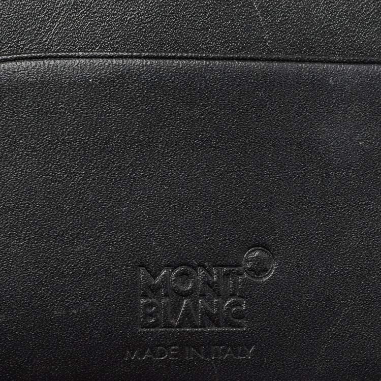 Pre Owned Montblanc Black Leather Meisterstuck Passport Holder