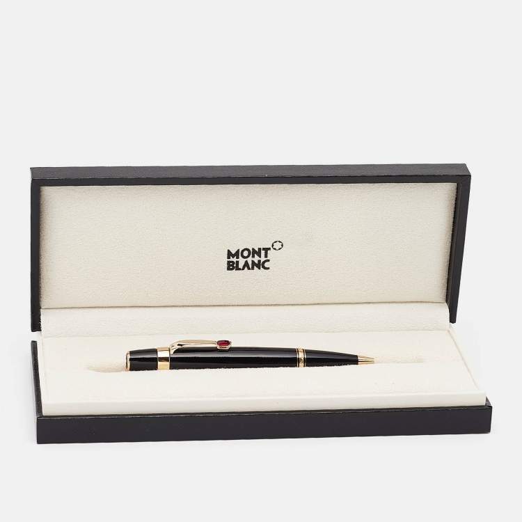 Pre Owned Montblanc  Boheme Rouge Black Resin Crystal Ballpoint Pen