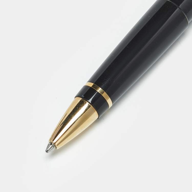 Pre Owned Montblanc 100 Years Anniversary Limited Edition Resin Gold Tone Ballpoint Pen