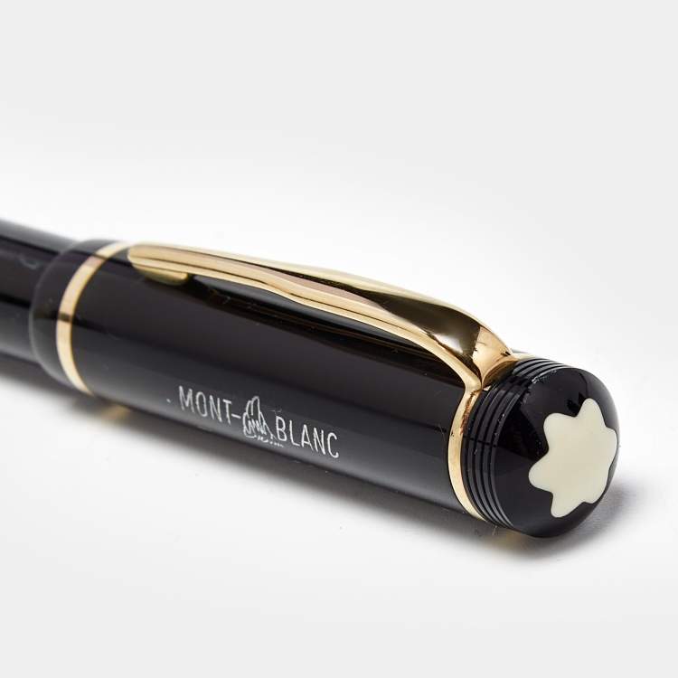 Pre Owned Montblanc 100 Years Anniversary Limited Edition Resin Gold Tone Ballpoint Pen