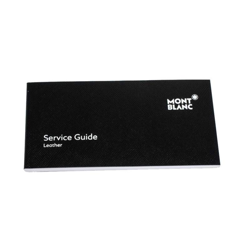 Pre Owned Montblanc Black Leather Sartorial Zip Notepad