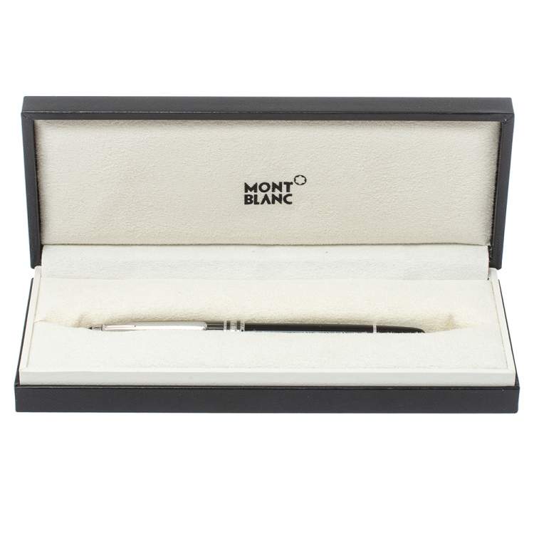 Pre Owned Montblanc Meisterstück Solitaire Doué Black & White Rollerball Pen