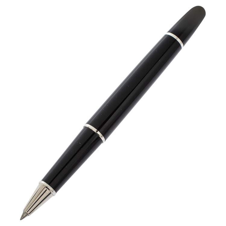 Pre Owned Montblanc Meisterstück Solitaire Doué Black & White Rollerball Pen