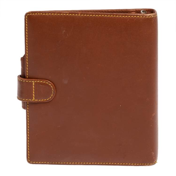 Pre Owned Montblanc Brown Leather Meisterstuck Agenda Organizer