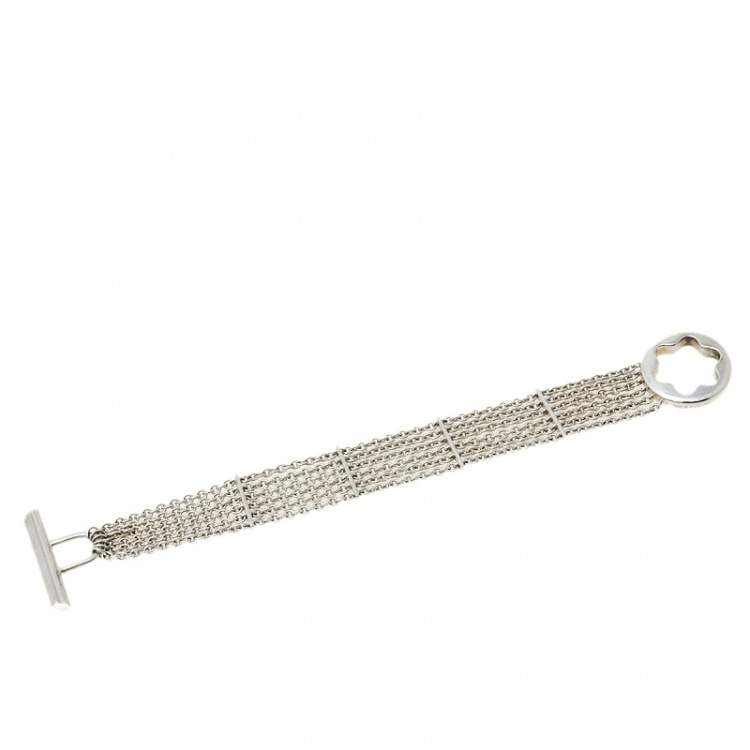 Pre Owned Montblanc Caress of a Star Sterling Silver Bracelet