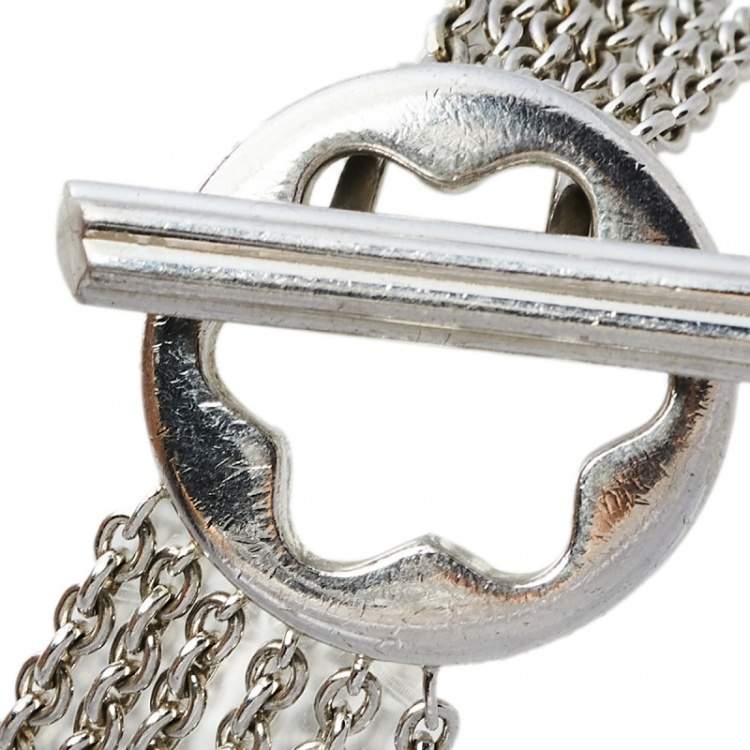 Pre Owned Montblanc Caress of a Star Sterling Silver Bracelet