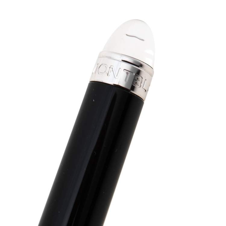 Pre Owned Montblanc StarWalker Black Resin Platinum Coated Ballpoint Pen