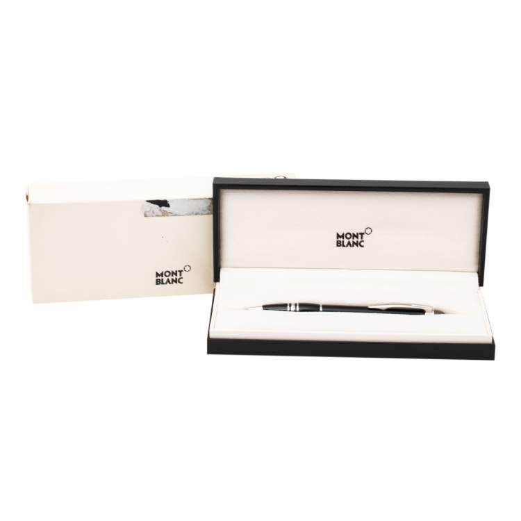 Pre Owned Montblanc StarWalker Black Resin Platinum Coated Ballpoint Pen