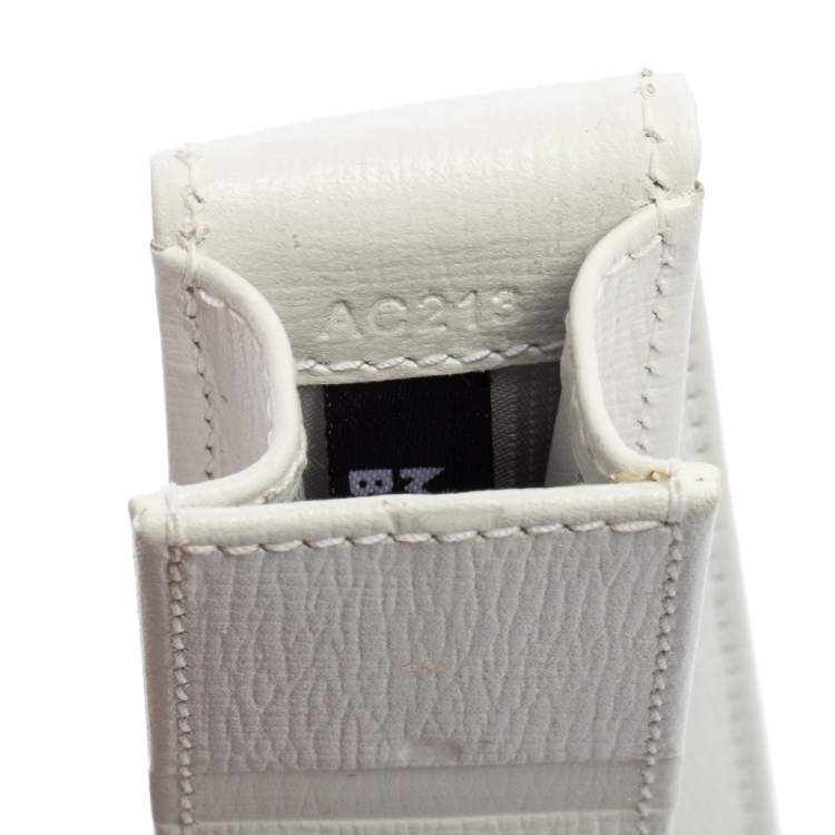 Pre Owned Montblanc White Leather Pen Case