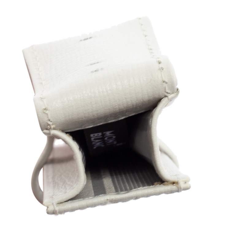 Pre Owned Montblanc White Leather Pen Case