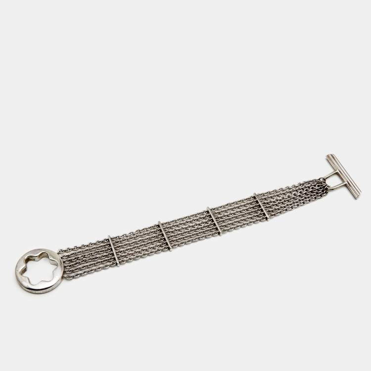 Pre Owned Montblanc Caress of a Star Sterling Silver Bracelet