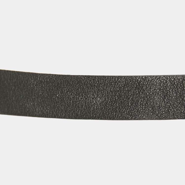 Pre Owned Montblanc Red & Black Reversible Leather Bracelet 