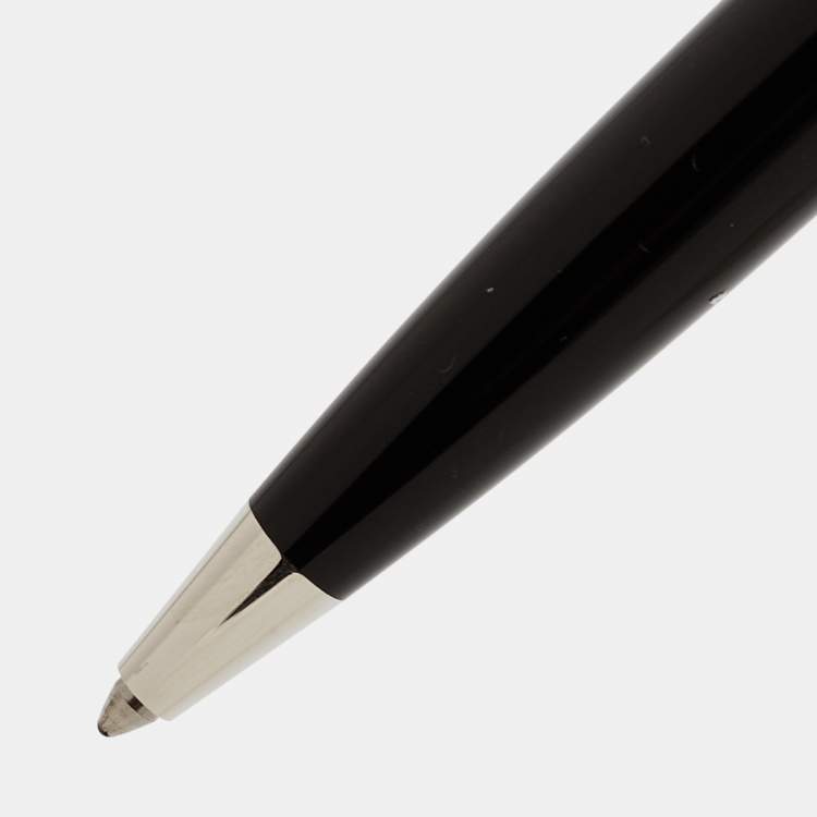 Pre Owned Montblanc Pix Black Resin Platinum Coated Ballpoint Pen