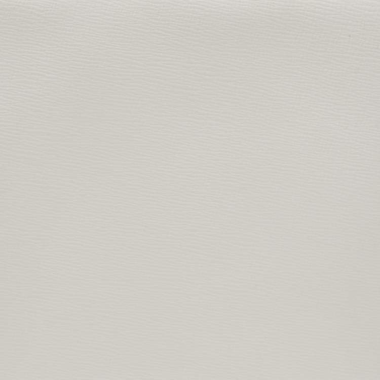 Pre Owned Montblanc White Leather Meisterstück Large Zip Around Organizer