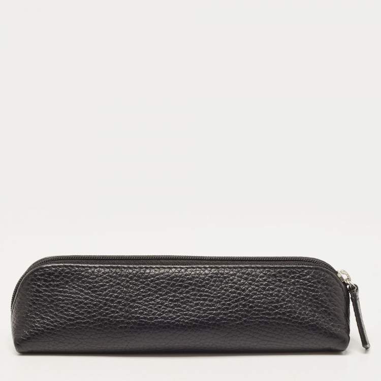 Pre Owned Montblanc Black Meisterstück Leather Pen Pouch