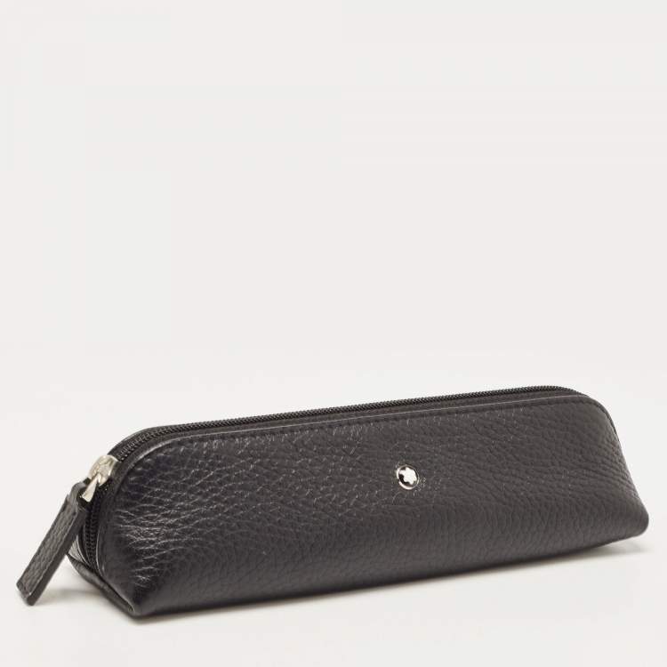 Pre Owned Montblanc Black Meisterstück Leather Pen Pouch