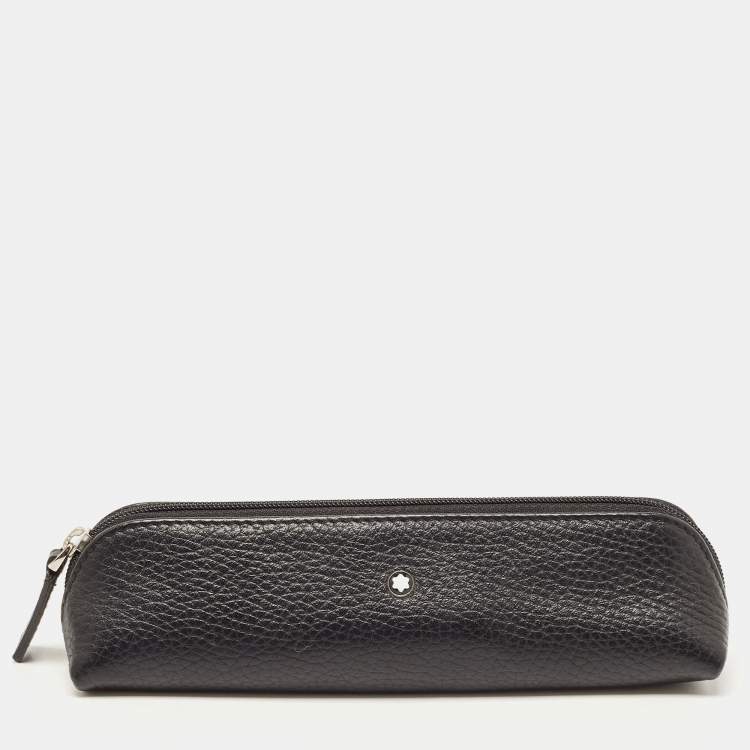 Pre Owned Montblanc Black Meisterstück Leather Pen Pouch