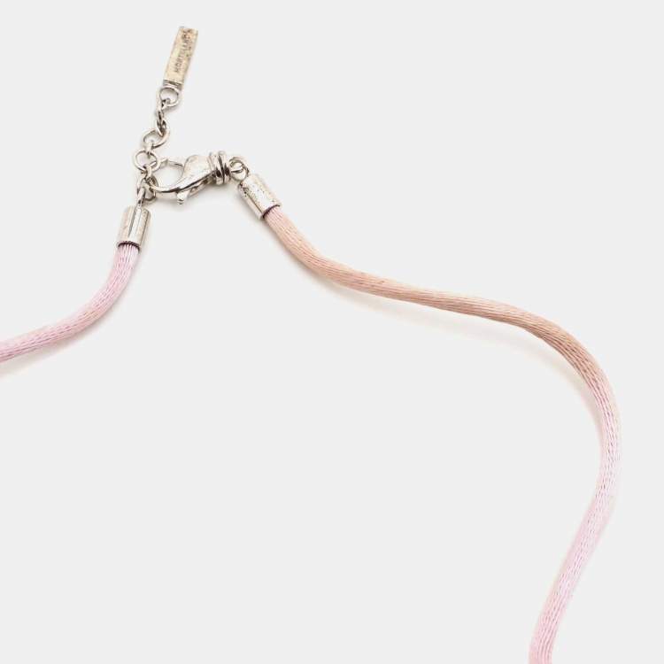 Pre Owned Montblanc Star Diamond Sterling Silver Cord Necklace