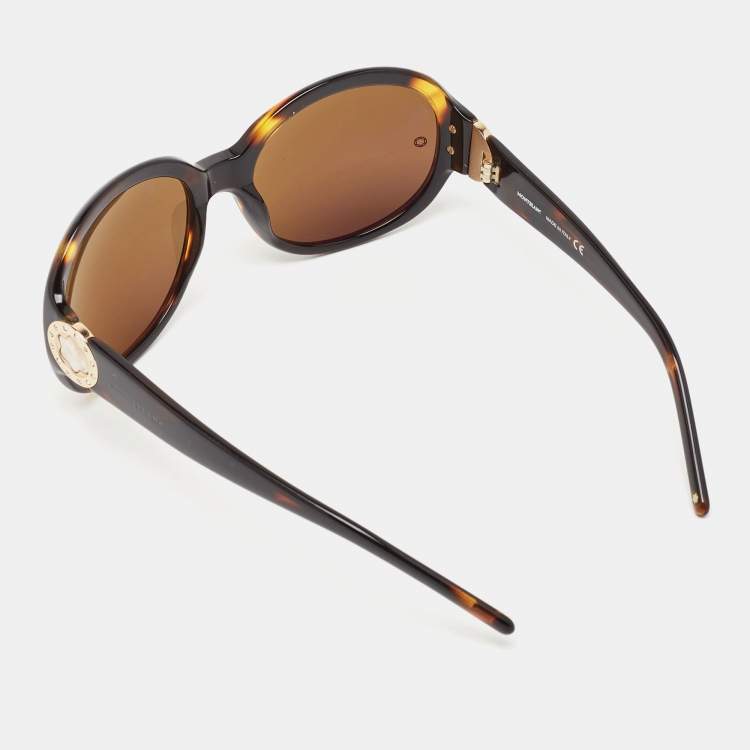 Pre Owned Montblanc Brown Havana Gradient MB287S Round Sunglasses
