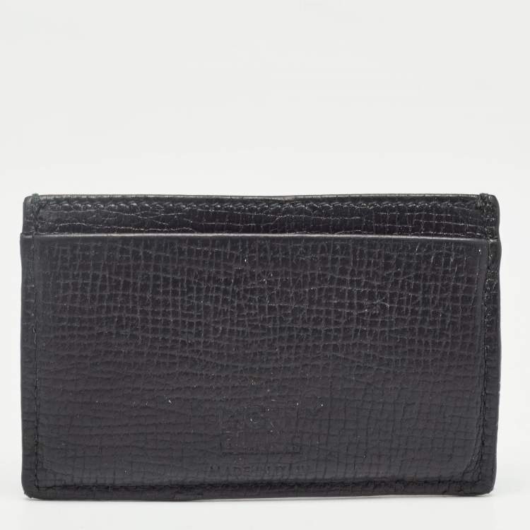 Pre Owned Montblanc Black Leather Meisterstuck Card Holder