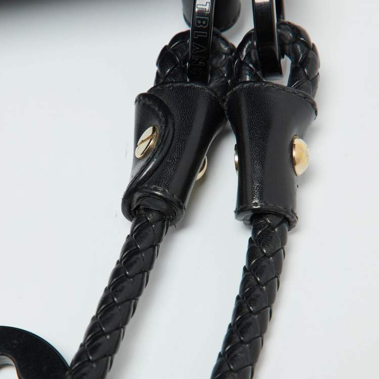 Pre Owned Montblanc Black Nylon and Leather Starisma Dalila Drawstring Bag