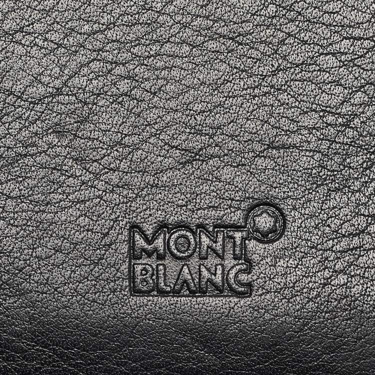 Pre Owned Montblanc Black Leather Meisterstuck Bifold Wallet