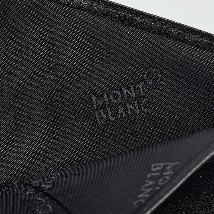 Pre Owned Montblanc Black Leather Meisterstuck Bifold Wallet