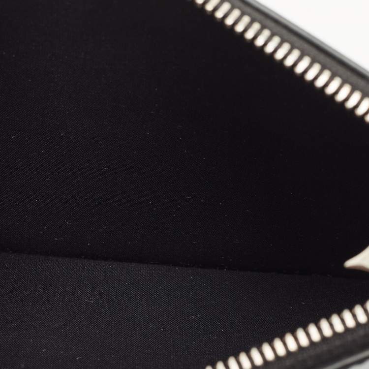 Pre Owned Montblanc Black Leather Meisterstuck Envelope Flat Clutch