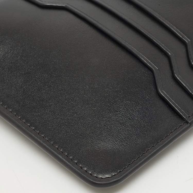 Pre Owned Montblanc Black Leather Meisterstuck Envelope Flat Clutch