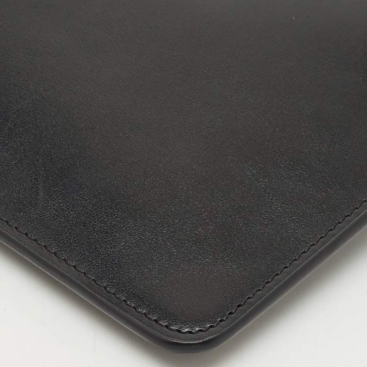 Pre Owned Montblanc Black Leather Meisterstuck Envelope Flat Clutch
