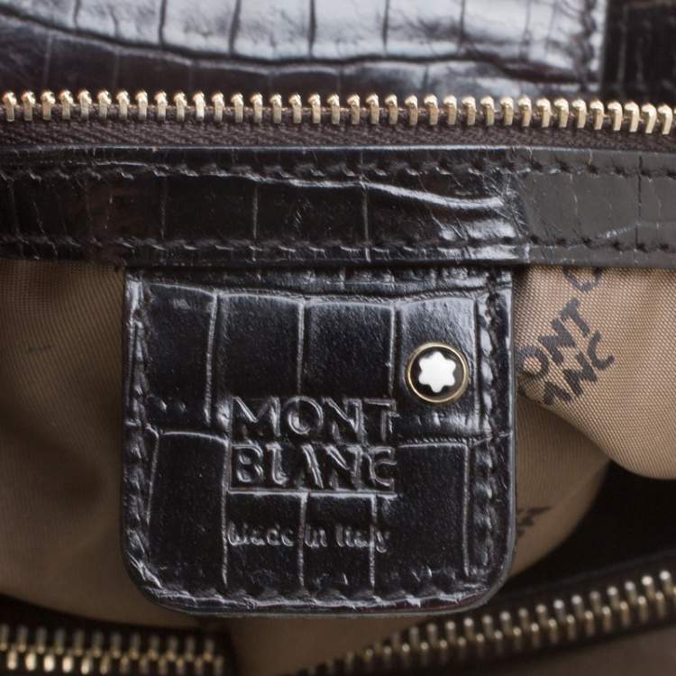 Pre Owned Montblanc Brown Starisma Canvas Pamina Tote