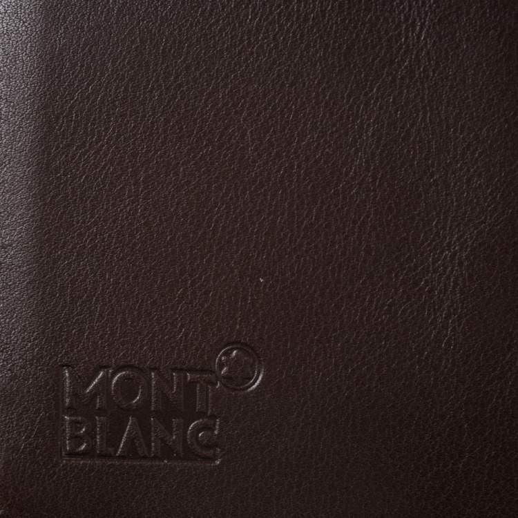 Pre Owned Montblanc Dark Brown Leather Lady Star Card Case