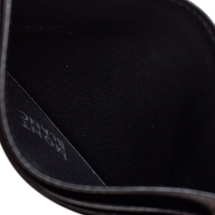 Pre Owned Montblanc Black Leather Meisterstuck Card Holder 6CC