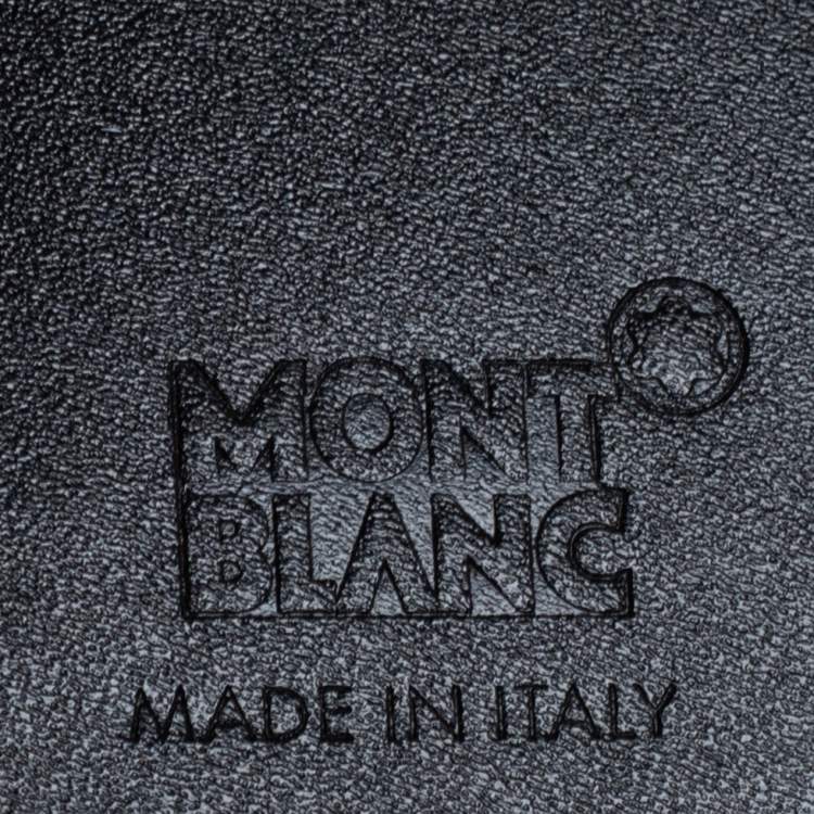 Pre Owned Montblanc Black Leather Meisterstuck Card Holder 6CC