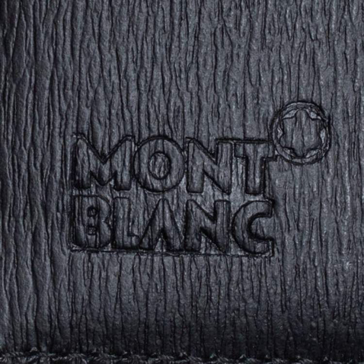 Pre Owned Montblanc Black Leather Business Card Holder