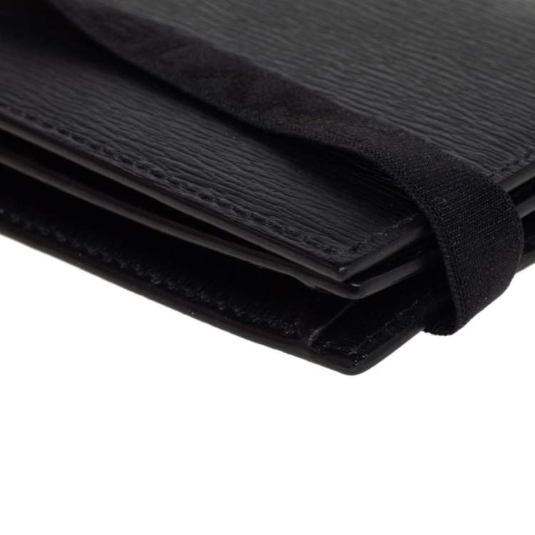 Pre Owned Montblanc Black Leather Business Card Holder