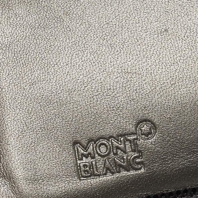 Pre Owned Montblanc Black Textured Leather La Vie De Boheme 5CC Wallet