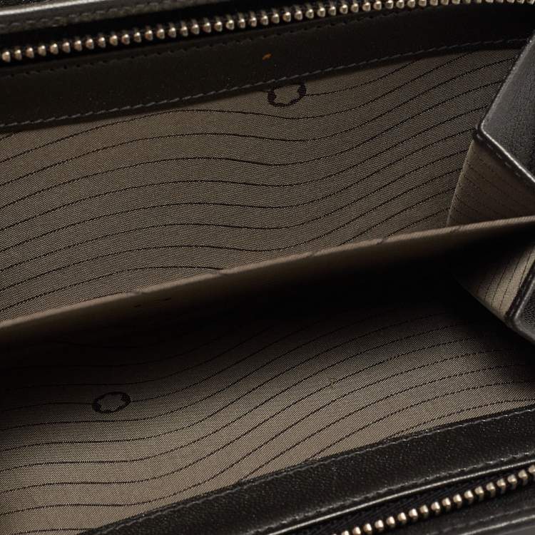 Pre Owned Montblanc Black Textured Leather La Vie De Boheme 5CC Wallet