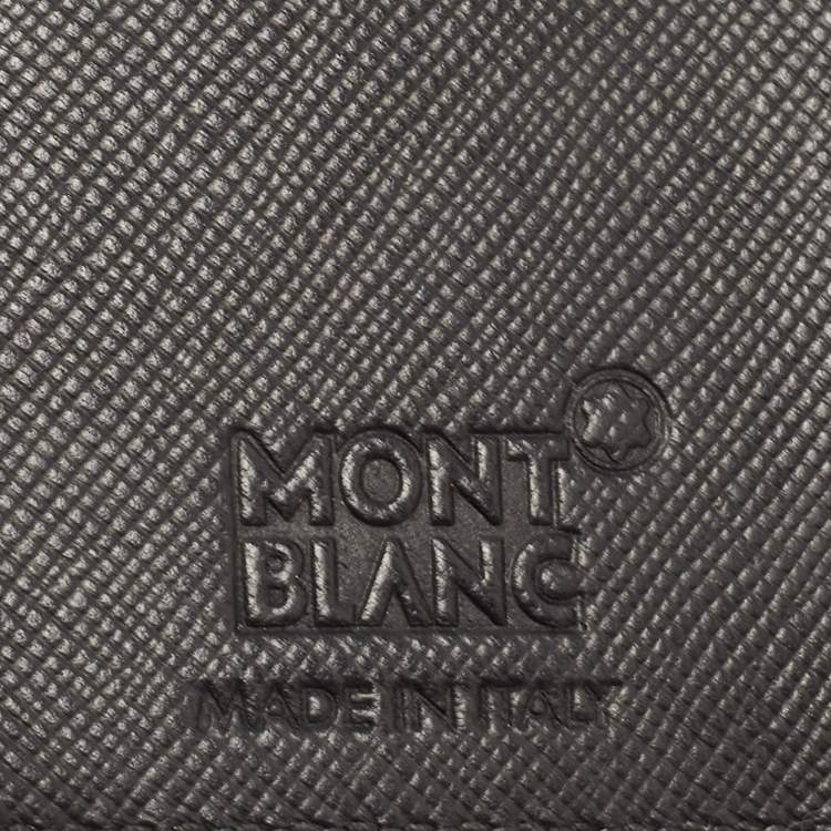 Pre Owned Montblanc Black Signature Coated Canvas Card Holder