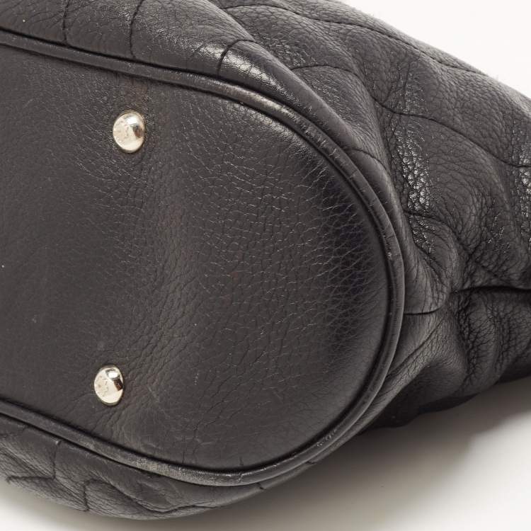 Pre Owned Montblanc Black Leather Starisma Alcina Hobo 